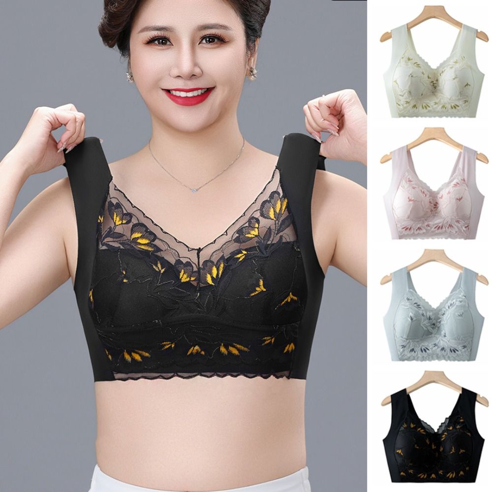 Minimizer Bra Women - Breathable Plus Size Lace Wireless Bra