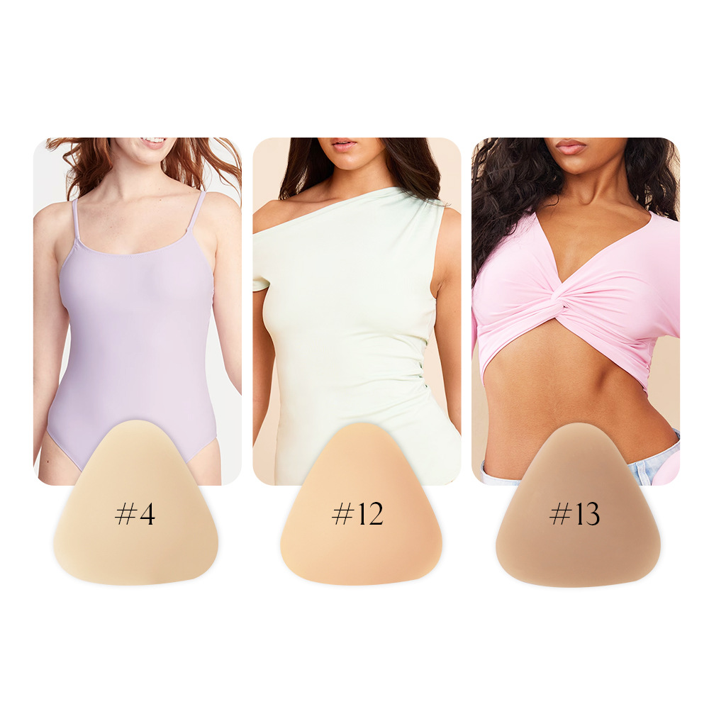 Push Up Bra Silicone - 2pcs Silicone Bra Triangle Breast Pads