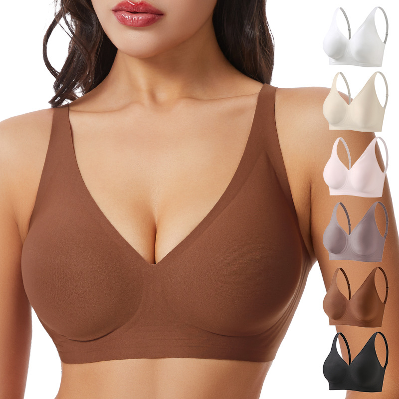 Women's Deep V Jelly Seamless  - Wirefree Bra Comfort ulasan dan harga