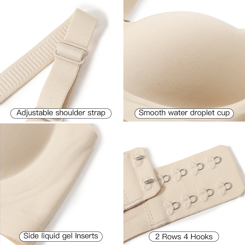 Women's Deep V Jelly Seamless  - Wirefree Bra Comfort ulasan dan harga