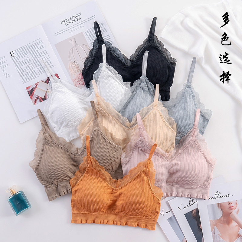 3D Sexy Lingerie Seamless Spor - Lace Bralette Set ulasan dan harga