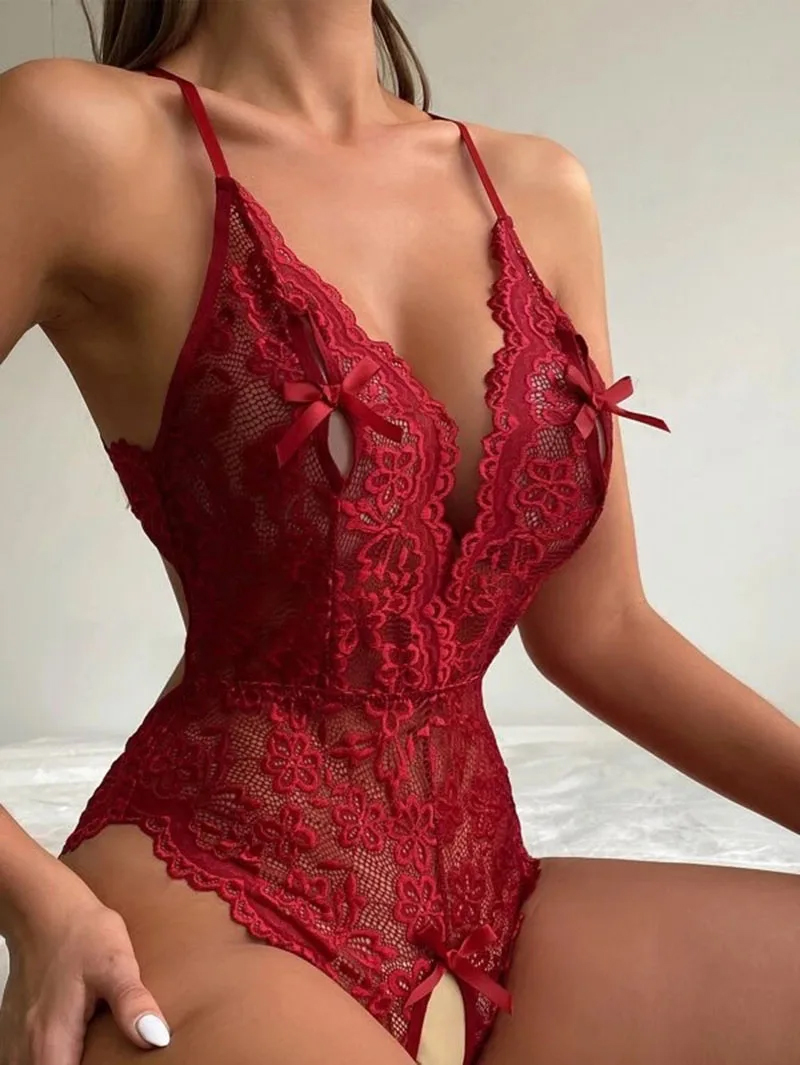 Lenceria Mujer Sexi One Pieces - Sheer Bra Lace ulasan dan harga