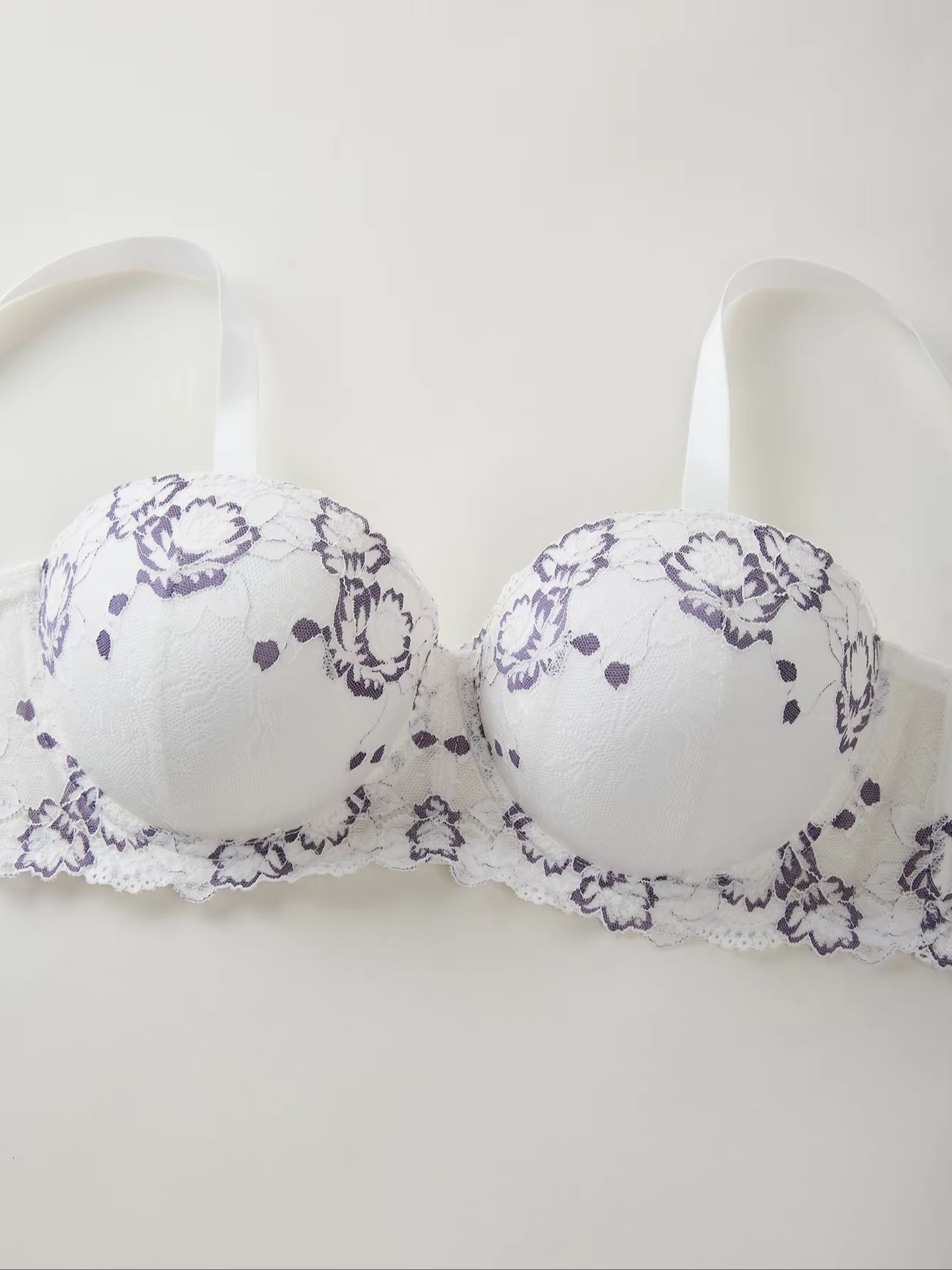 Plus Size Lace & Embroidery Wo - Minimizer Bra Women ulasan dan harga