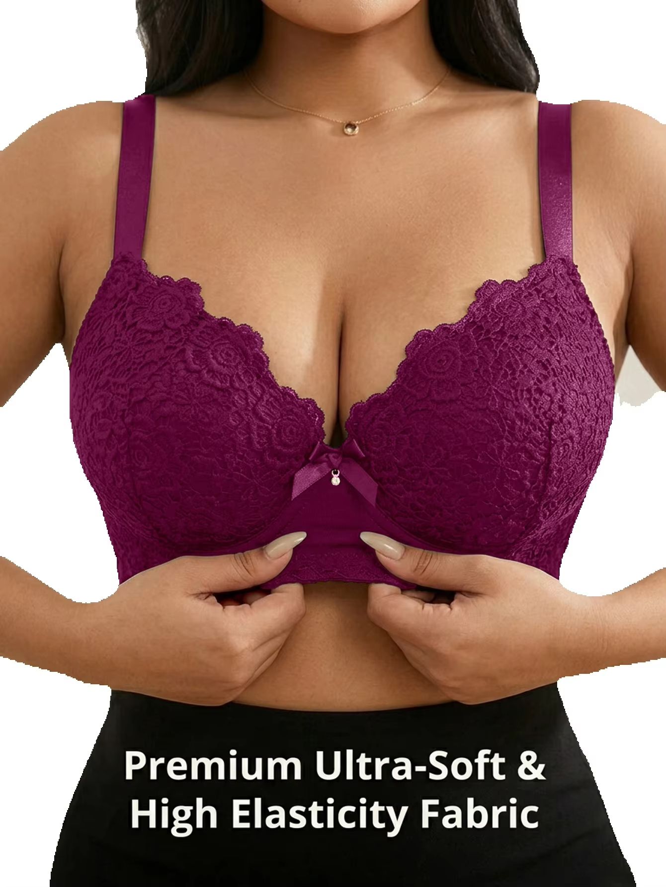 Women Plus Size Floral Push Up - Minimizer Bra Women ulasan dan harga