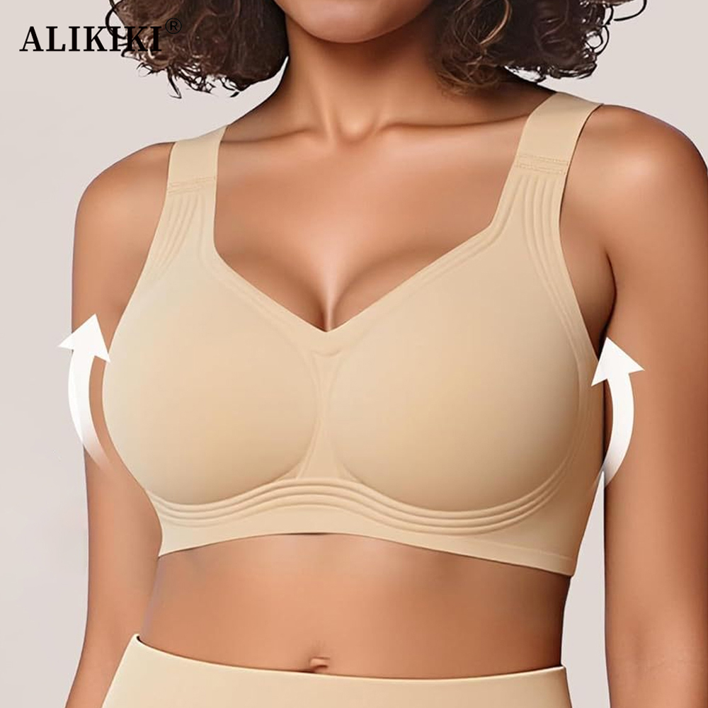 Women Seamless Wireless Suppor - T Shirt Bra Seamless ulasan dan harga