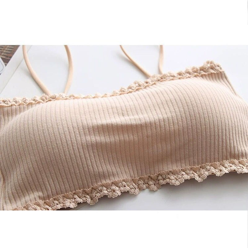 Women's Cotton Bra Female Tube - T Shirt Bra Seamless ulasan dan harga