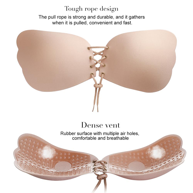 1/2 Pairs Women Summer Backles - Backless Bra Sticky ulasan dan harga