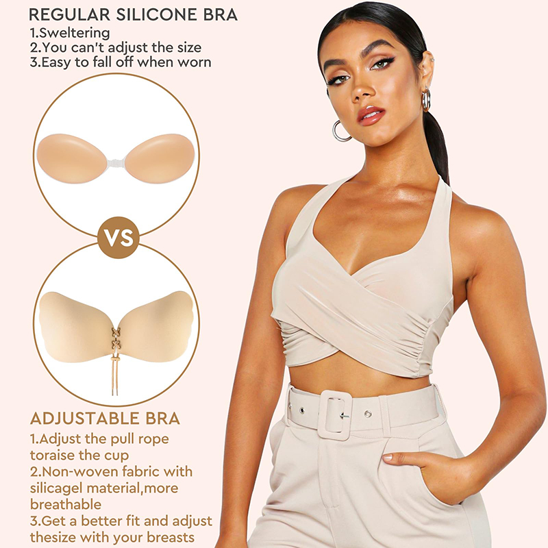 1/2 Pairs Women Summer Backles - Backless Bra Sticky ulasan dan harga