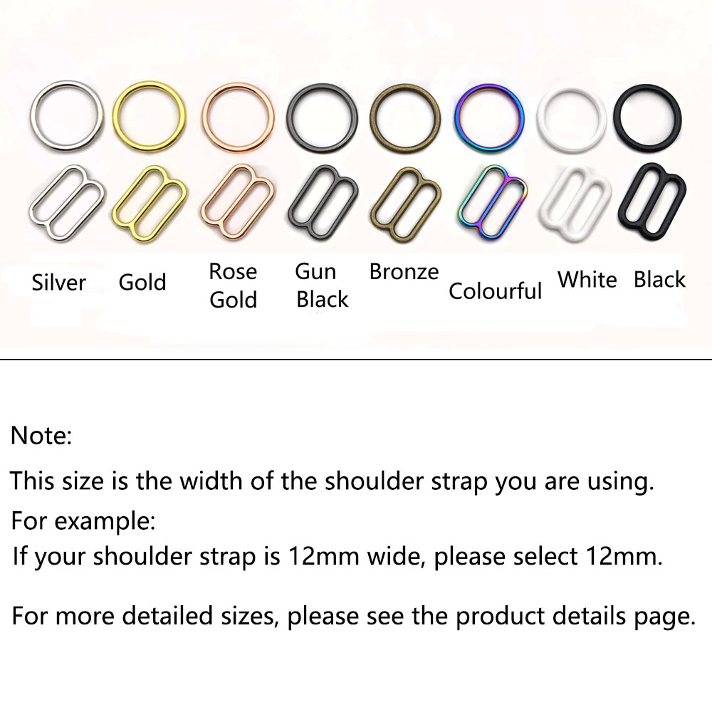 10Sets Bra Rings And Sliders S - Nursing Bra Clip ulasan dan harga