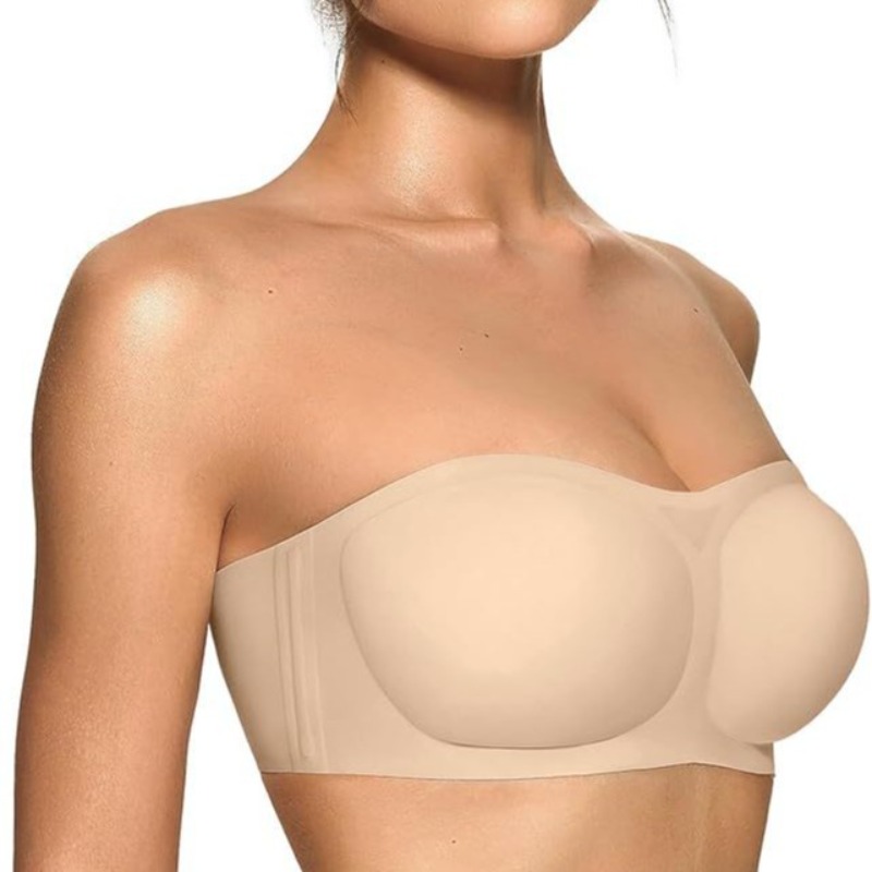 Women's Strapless Bra with Pus - Minimizer Bra Women ulasan dan harga