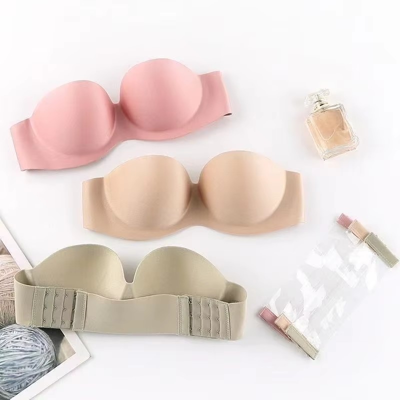 Women's Sexy Strapless Push-Up - Underwire Bra Padded ulasan dan harga