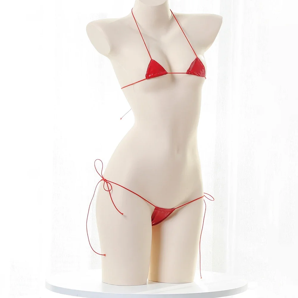 New Womens Sexy Lingerie Leath - Lace Bralette Set ulasan dan harga
