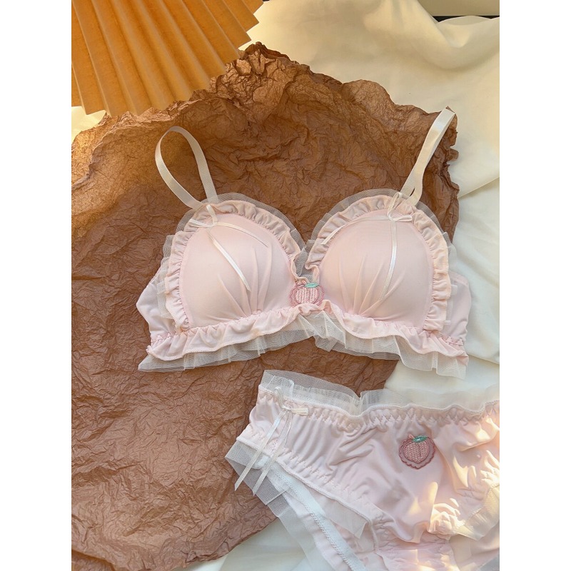Sweet Triangle Bralette Set No - Sleep Bra Bralette ulasan dan harga